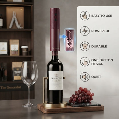 Electric Wine Bottle Opener Automatic Wine Corkscrew Rechargeable Wine Opener One-click Button Wine Tools Bar Kitchen Products